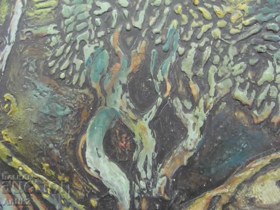 70s Old Reproduction Oil on Plastic - 6 70s Old Reproduction Oil on Plastic - 6