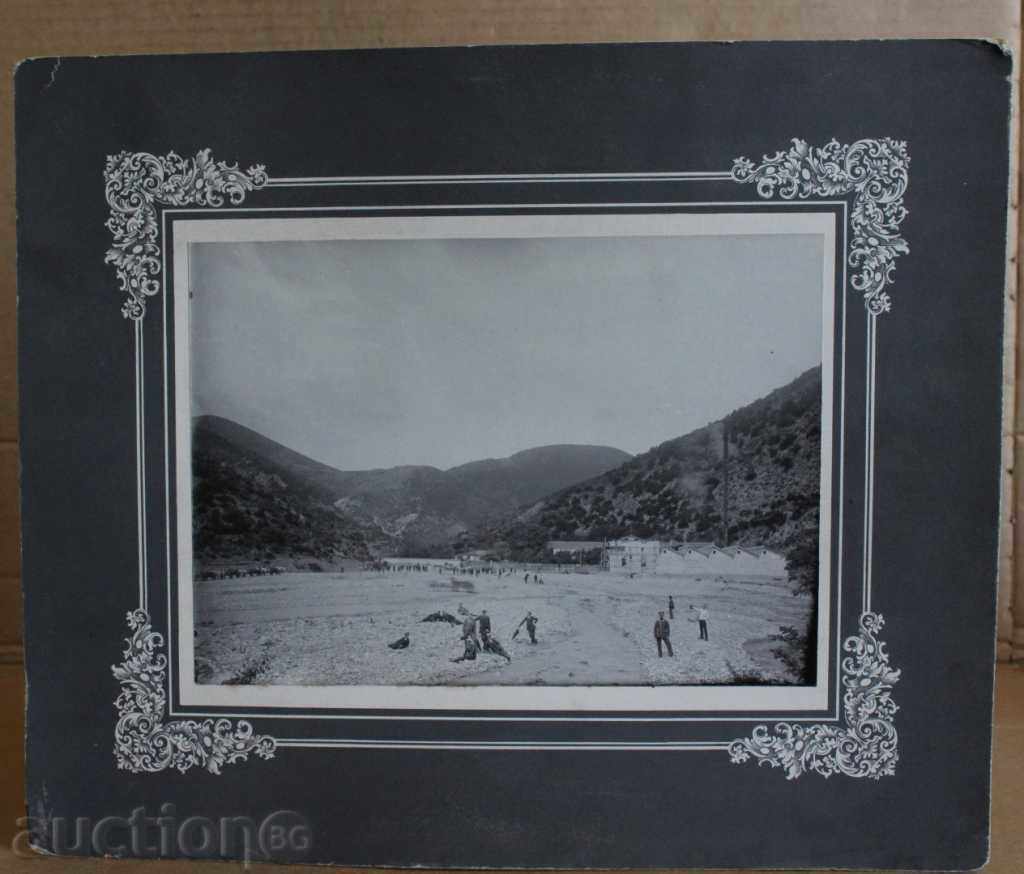 .1911 DRAINAGE FACTORY BUILDING BUILDING INDUSTRY PHOTO RIVER