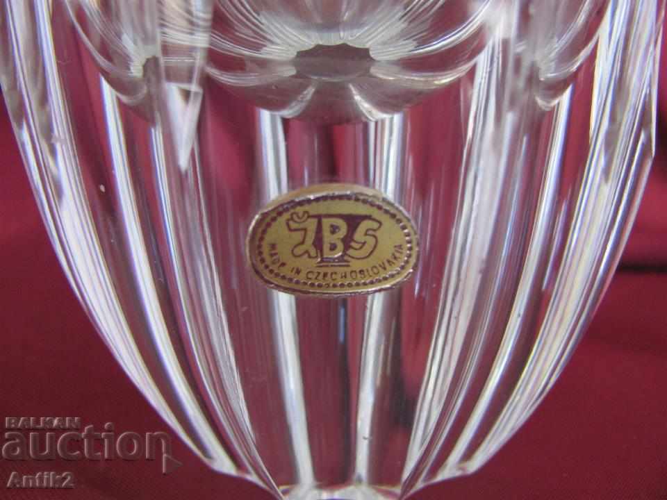 50's Crystal Vase of Czechoslovakia with price 84.00 BGN | € 42.95