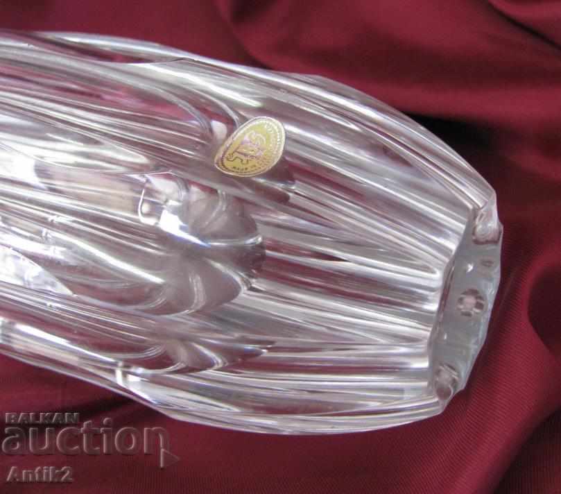 50's Crystal Vase of Czechoslovakia - 6
