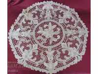 19th Century Hand Crochet Box, Tablecloth