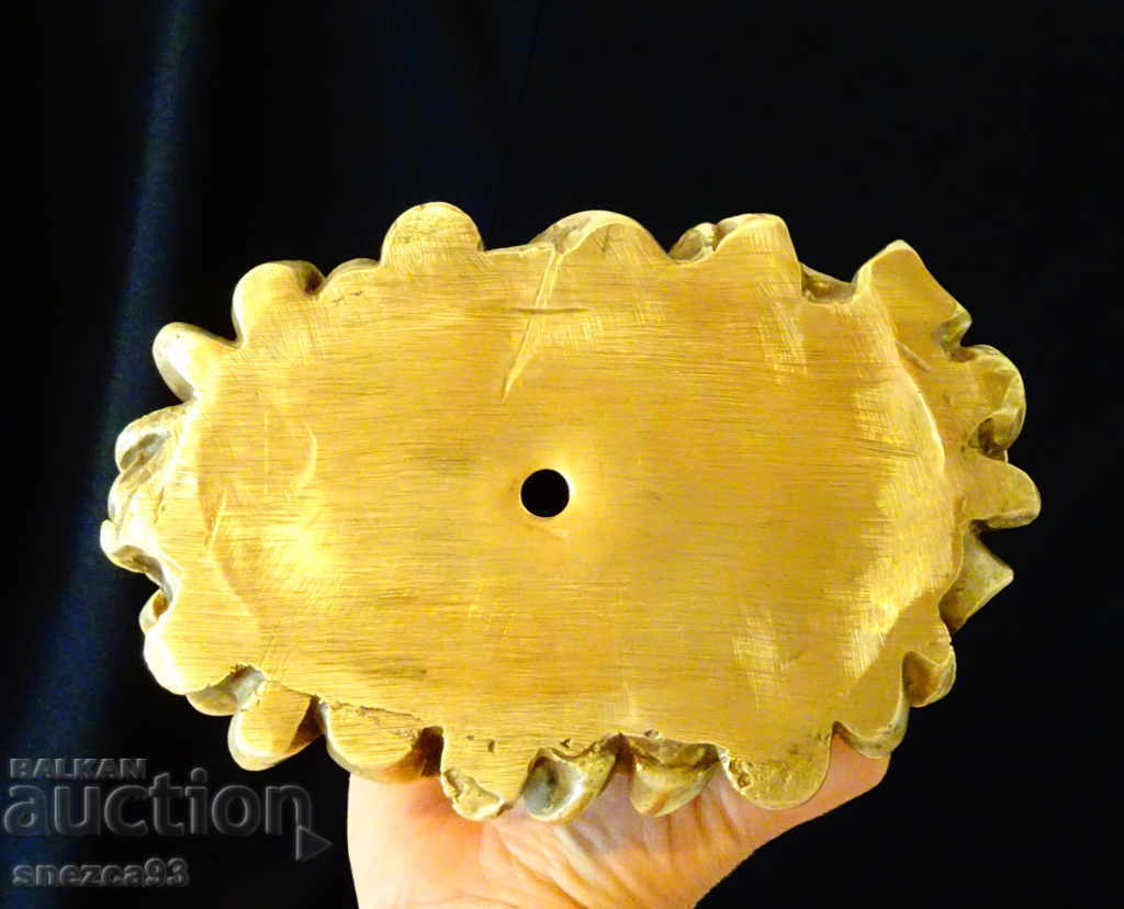 Bronze statuette Pig with piglets, gold, feng shui 1.5 kg. - 7