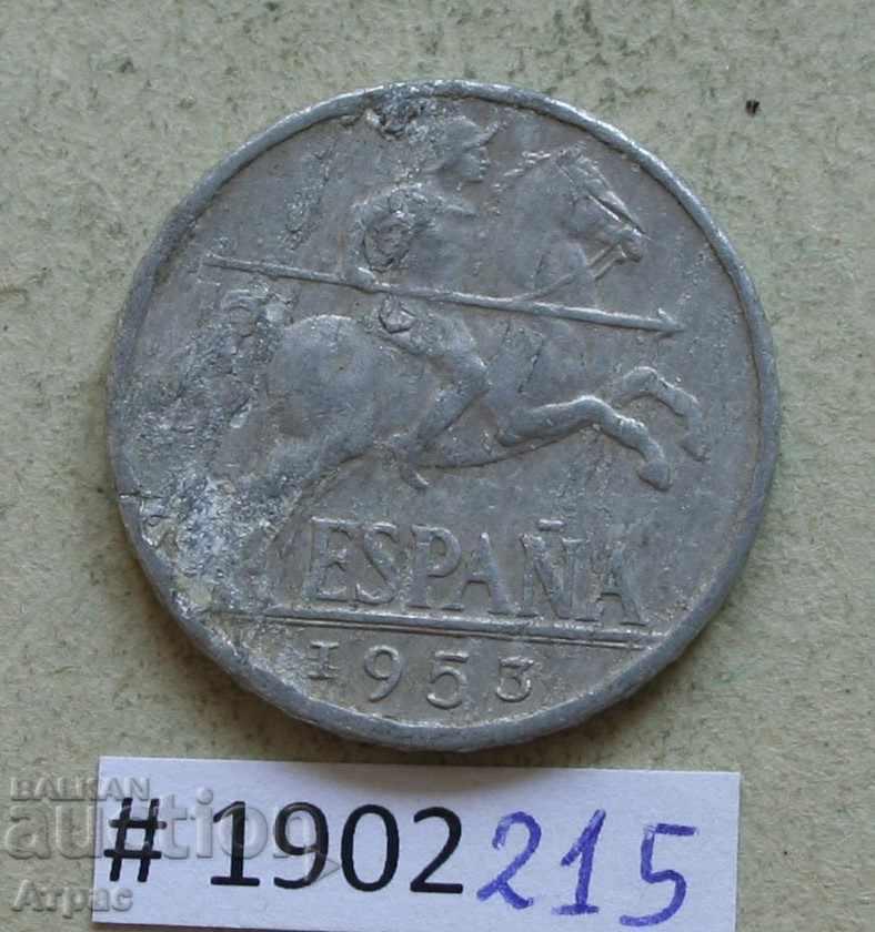 10 центимос 1953  Испания