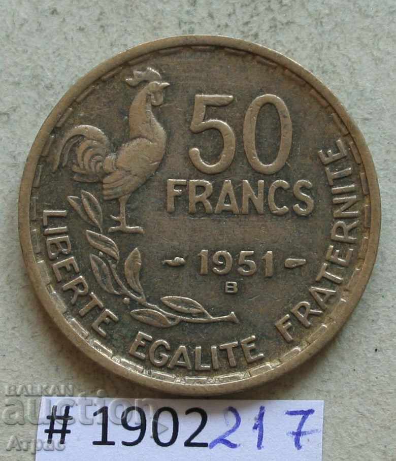 50 franci 1951 în Franța