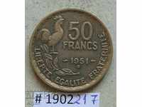 50 франка 1951 В  Франция