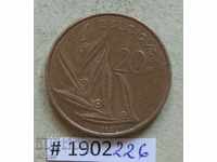 20 франка 1993 Белгия