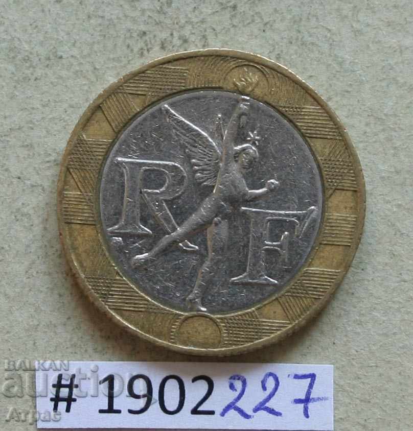 10 франк 1990   Франция с цена € 0.36 | 0.70 лв.