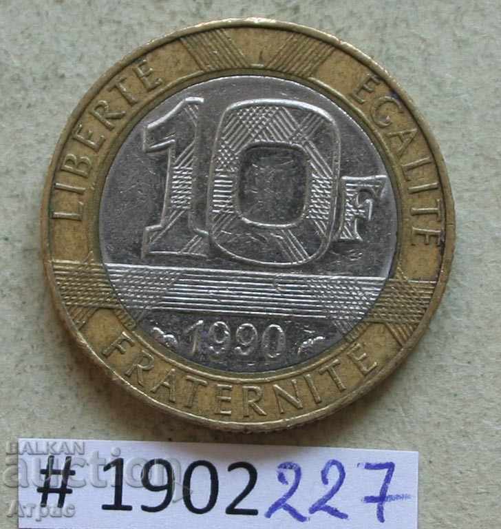 10 Franc 1990 Franța