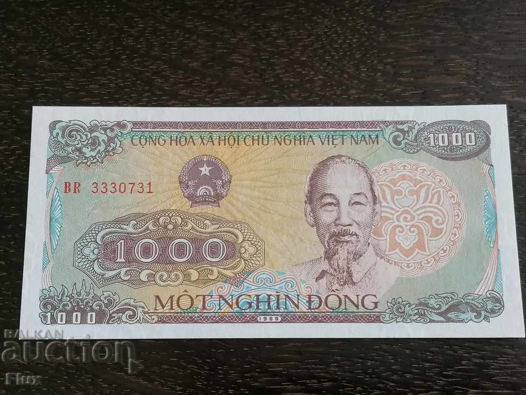 Banknote - Vietnam - 1000 dong UNC | 1988 with price 2.50 BGN | € 1.28