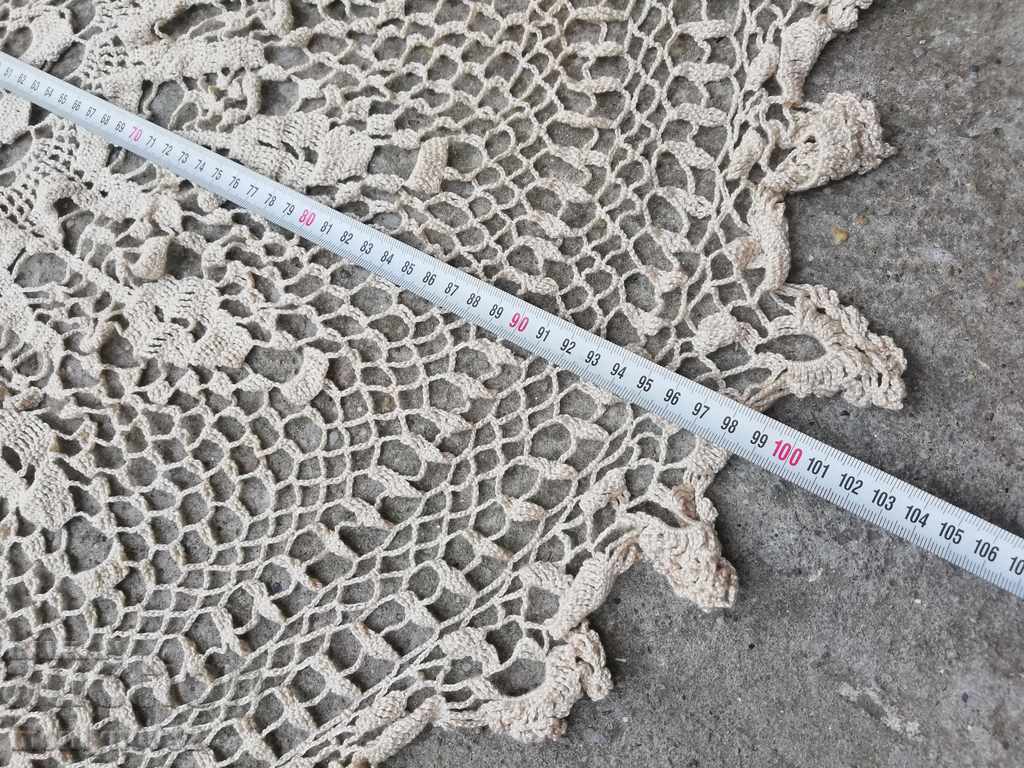 Old crochet round table 102 cm mile lace with price 158.00 BGN | € 80.78 Old crochet round table 102 cm mile lace with price 158.00 BGN | € 80.78