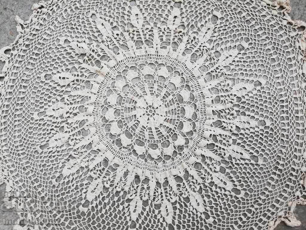 Old crochet round table 102 cm mile lace - 6 Old crochet round table 102 cm mile lace - 6