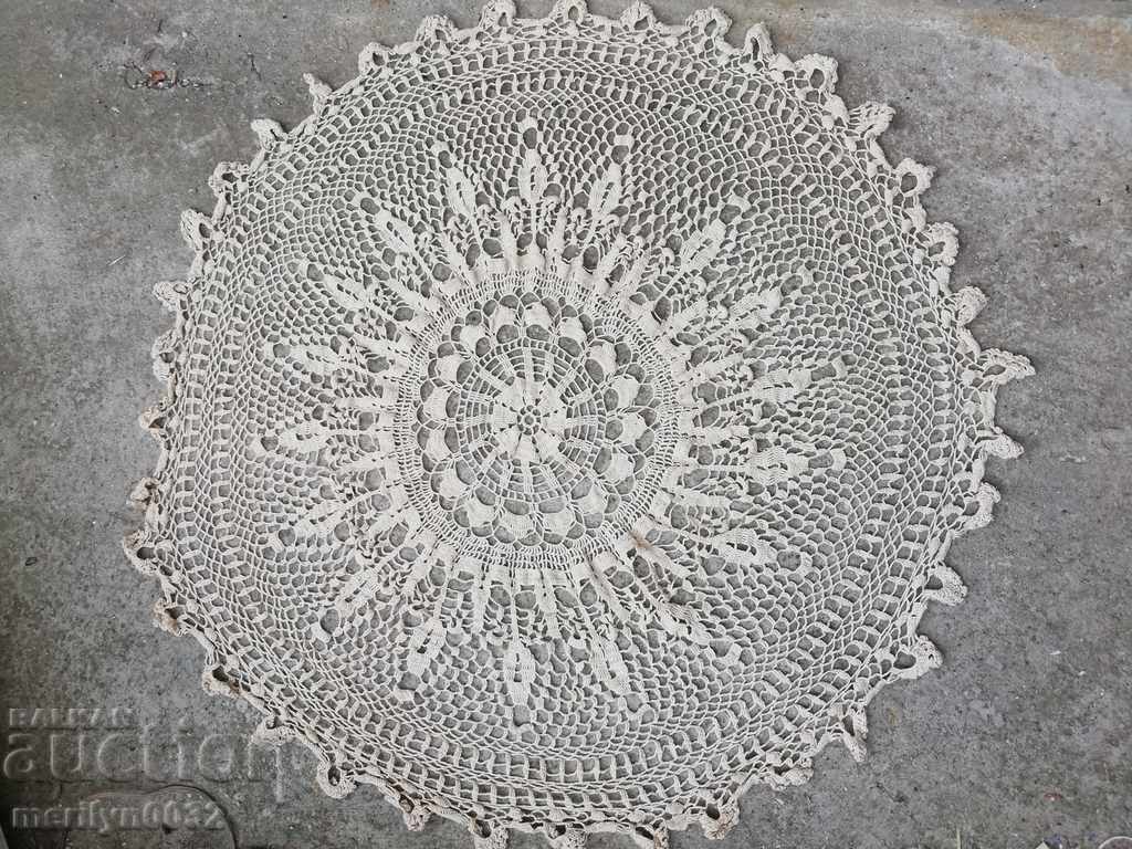 Old crochet round table 102 cm mile lace - 7 Old crochet round table 102 cm mile lace - 7