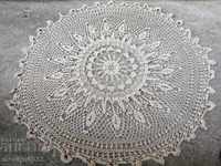 Old crochet round table 102 cm mile lace