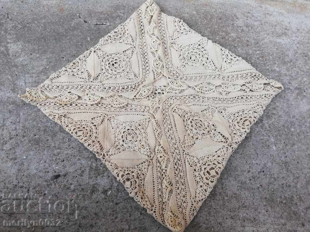Crochet table 80/76 cm mile lace - 6