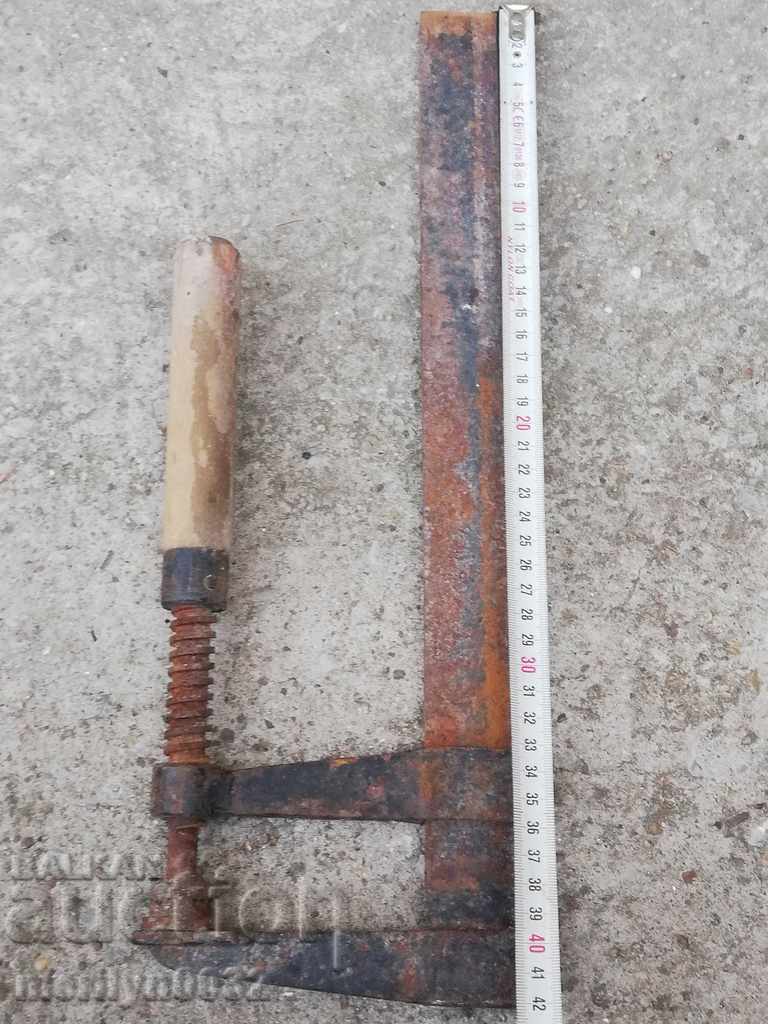 An old carpentry, vise, wooden - 5 An old carpentry, vise, wooden - 5