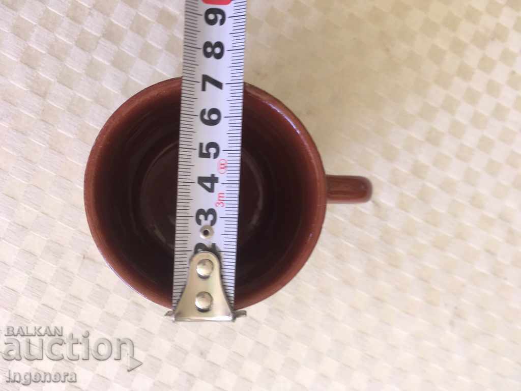 Auction CERAMIC GLASS CUP OLD Auction CERAMIC GLASS CUP OLD