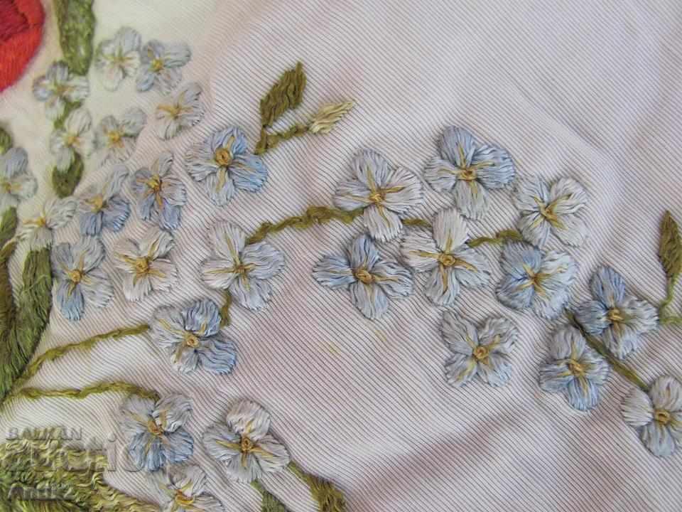19th Century Embroidered Baby Monogram Blanket - 7