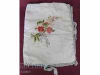 19th Century Embroidered Baby Monogram Blanket