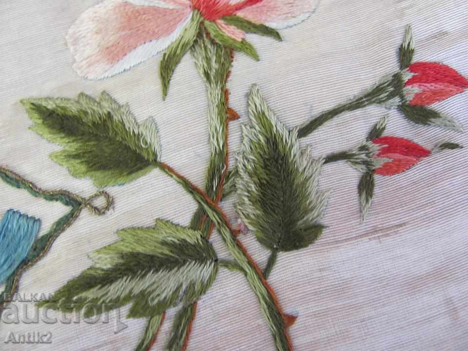 19th century Hand embroidered Quilt, Tablecloth, Tishleifer - 6 19th century Hand embroidered Quilt, Tablecloth, Tishleifer - 6