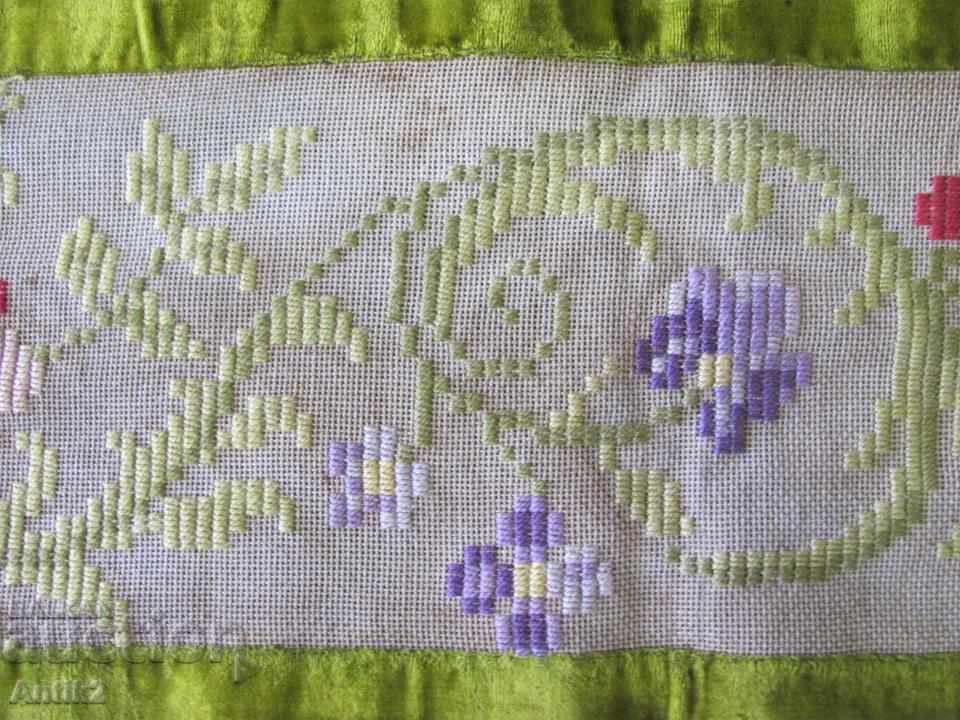 19th century Hand embroidered Quilt, Tablecloth, Tishleifer - 5