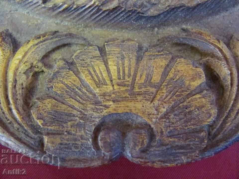 19th Century Carving Handmade - Horse Wall Plate - 6