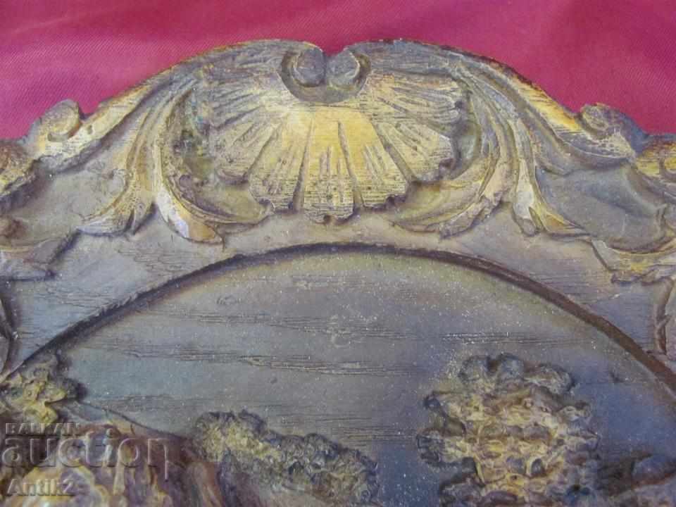 19th Century Carving Handmade - Horse Wall Plate - 7
