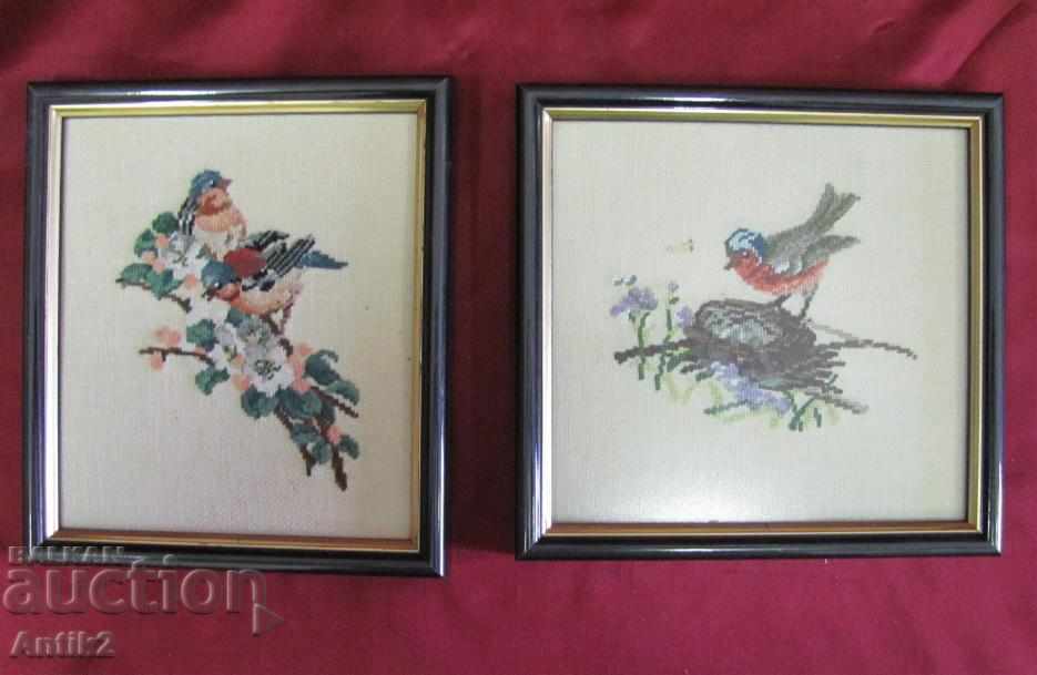 Παλαιά χέρι ραμμένα 2 τεμάχια πλαίσια με τιμή 90.00 BGN | € 46.02 Παλαιά χέρι ραμμένα 2 τεμάχια πλαίσια με τιμή 90.00 BGN | € 46.02