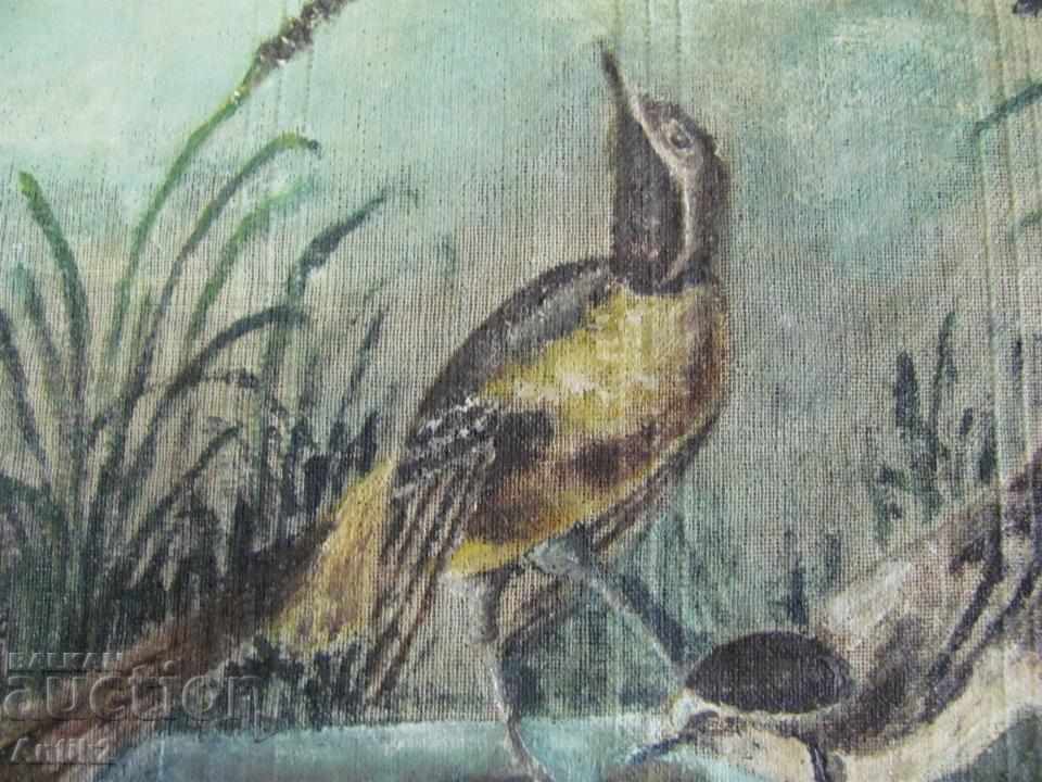 Delivery of Old Original Painting oil on canvas