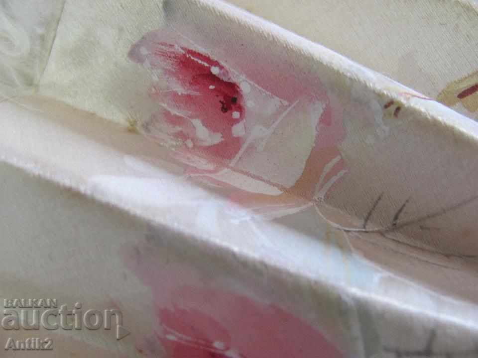 19th century Antique Bone sail, satin and ostrich feathers - 6 19th century Antique Bone sail, satin and ostrich feathers - 6