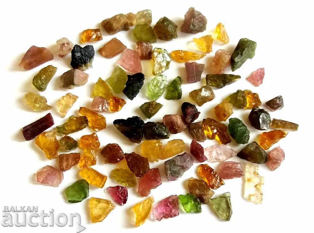 Multicolored Tourmalines - 30.00 carats (90)