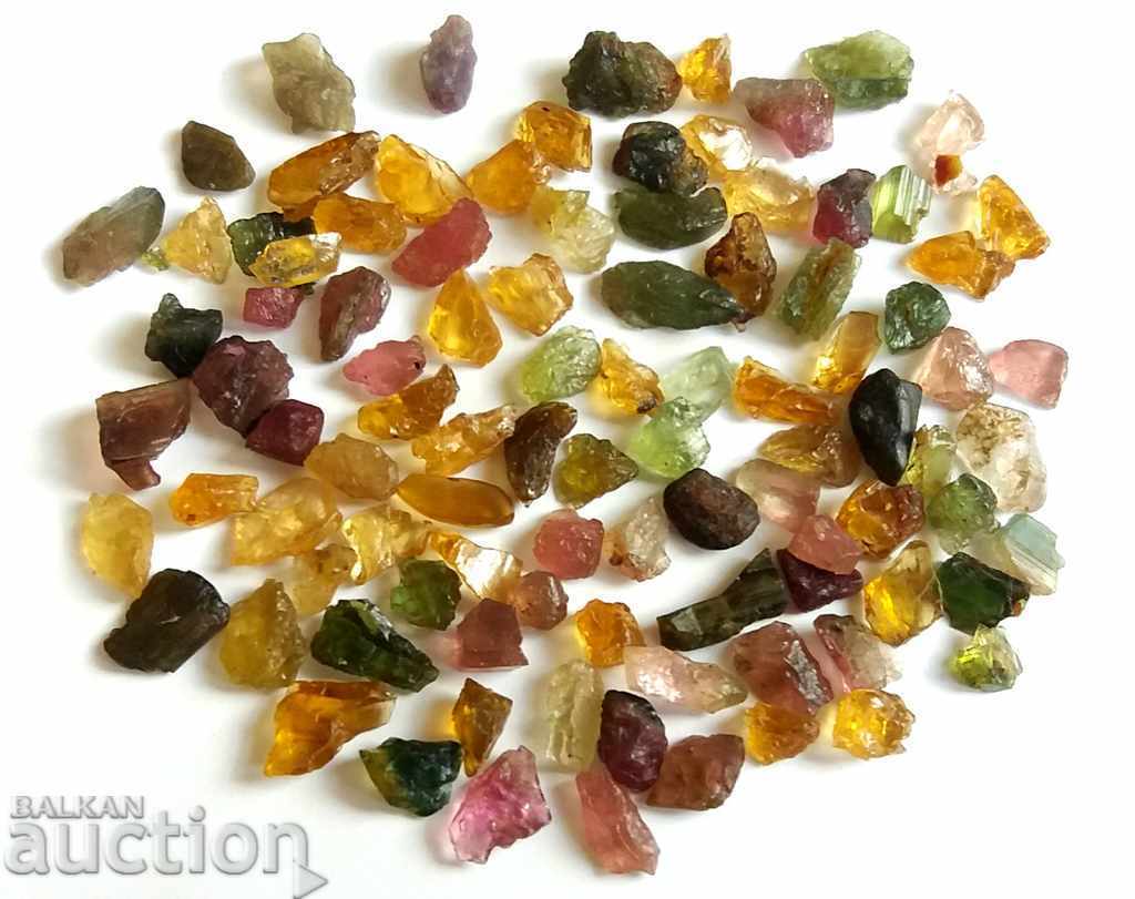 Multicolored Tourmalines - 30.00 carats (91) with price 16.90 BGN | € 8.64 Multicolored Tourmalines - 30.00 carats (91) with price 16.90 BGN | € 8.64