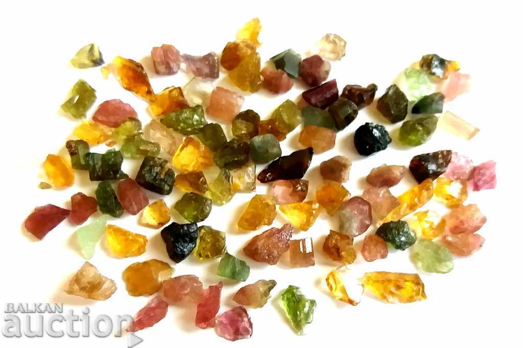 Multicolored Tourmalines - 30.00 carats (96) with price 16.90 BGN | € 8.64 Multicolored Tourmalines - 30.00 carats (96) with price 16.90 BGN | € 8.64