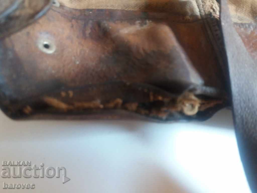 Delivery of Old leather ghetto gaiters - single Delivery of Old leather ghetto gaiters - single