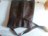 Old leather ghetto gaiters - single