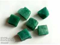 NATURAL emerald cubes, rectangles-9.90 carats (302)