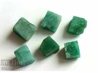 NATURAL emerald cubes, rectangles- 9.90 carats (303)