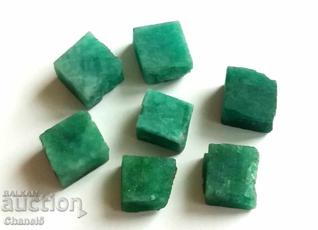 NATURAL EMERALDS CUBES, RECTANGULARS - 11.15 ct (305) with price 29.90 BGN | € 15.29 NATURAL EMERALDS CUBES, RECTANGULARS - 11.15 ct (305) with price 29.90 BGN | € 15.29