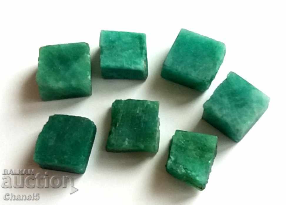 NATURAL EMERALDS CUBES, RECTANGULARS - 11.15 ct (305)