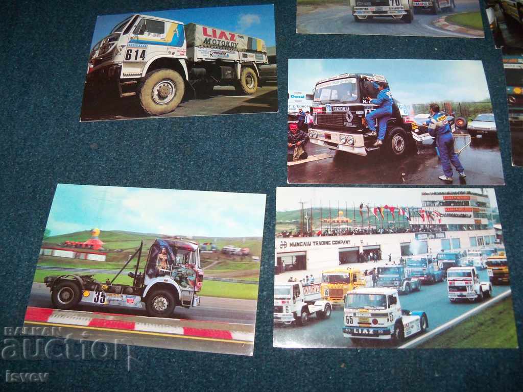 15 Truck Cards from Honggaroring 1987 - 7 15 Truck Cards from Honggaroring 1987 - 7