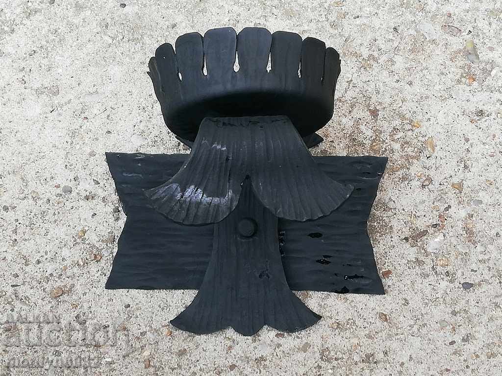 Old forged lamp stand lampshade lampshade candlestick - 5 Old forged lamp stand lampshade lampshade candlestick - 5