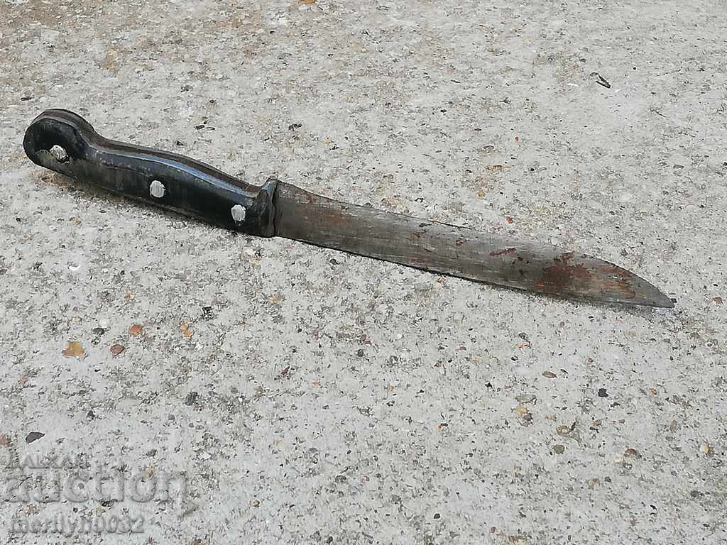 Old hand forged butcher without knife dagger kulak - 6 Old hand forged butcher without knife dagger kulak - 6
