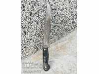 Old hand forged butcher without knife dagger kulak