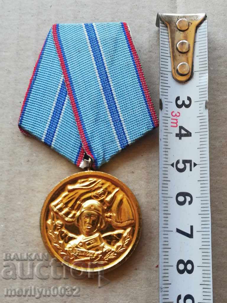 Medal FOR 20 YEARS Flawless Service Air Force of the People's Republic of Bulgaria badge - 5 Medal FOR 20 YEARS Flawless Service Air Force of the People's Republic of Bulgaria badge - 5