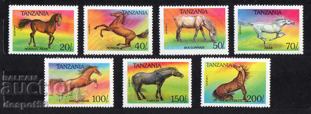 1993. Tanzania. Horses.