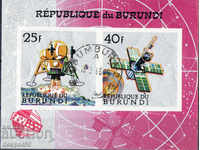 1968 Burundi. Explorarea spațială. Block.