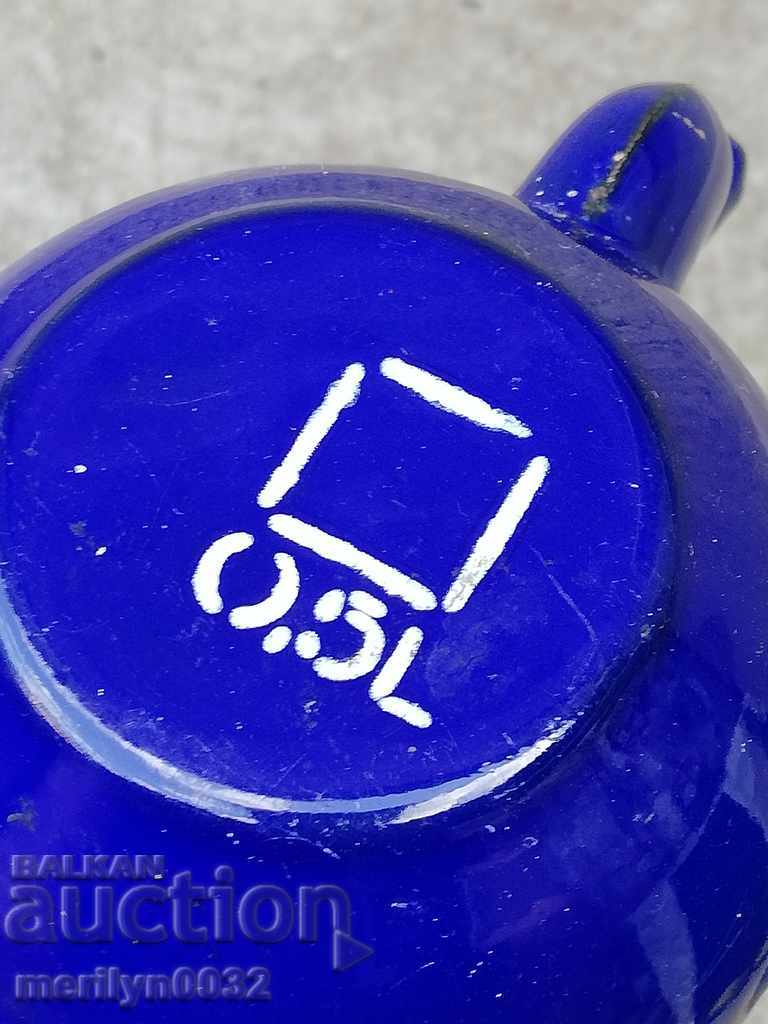 Enamelled teapot made of salt container with enamel - 6 Enamelled teapot made of salt container with enamel - 6