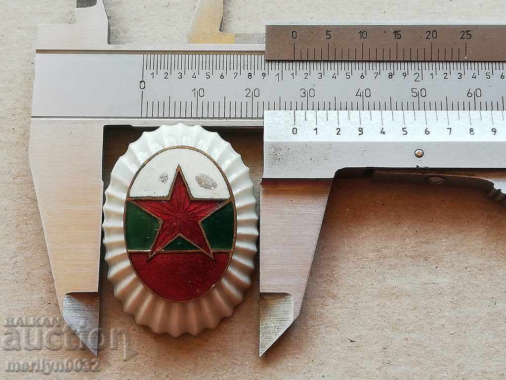 Auction  Enameled Officer's Badge Enamel Badge Badge