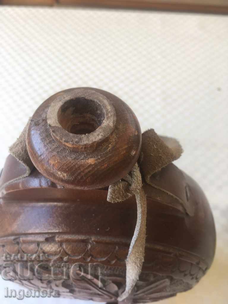 WOOD CARVED BUCKET FUNCTIONAL - 5 WOOD CARVED BUCKET FUNCTIONAL - 5