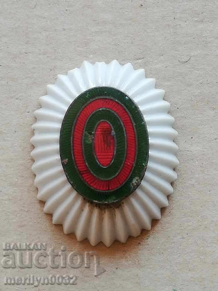 Delivery of Cockade from an officer's cap uniform Kingdom of Bulgaria