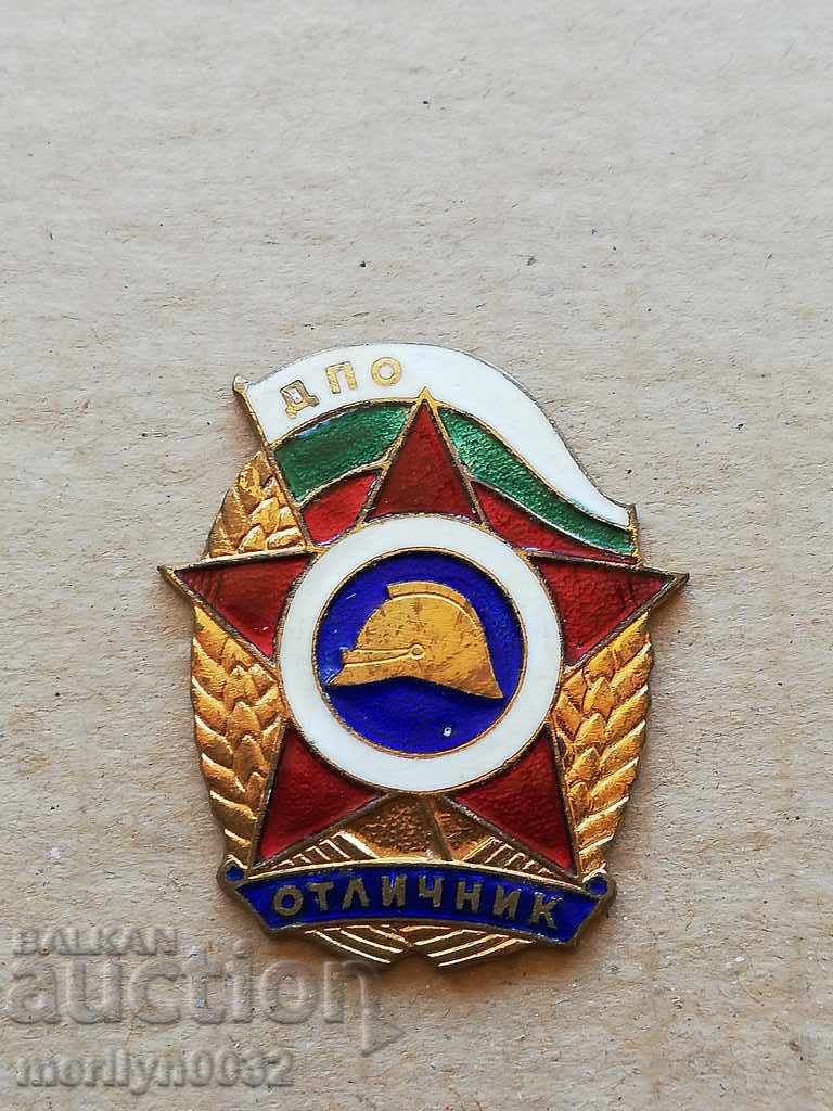 Insigna de pompieri Insigna EXCELENTĂ în insigna de medalii DPO